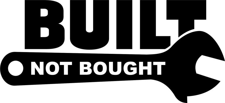 AVTO NALEPKA - BUILD NOT BOUGHT