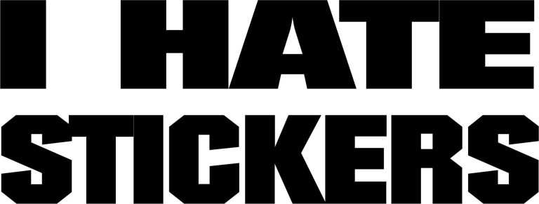 AVTO NALEPKA - I HATE STICKERS