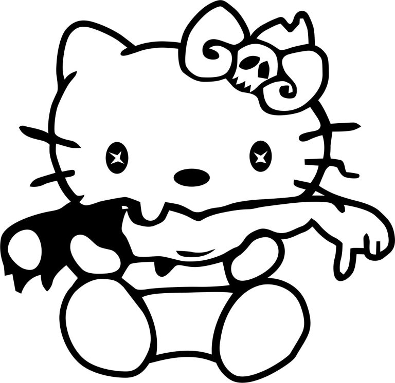 AVTO NALEPKA - KITTY ZOMBIE