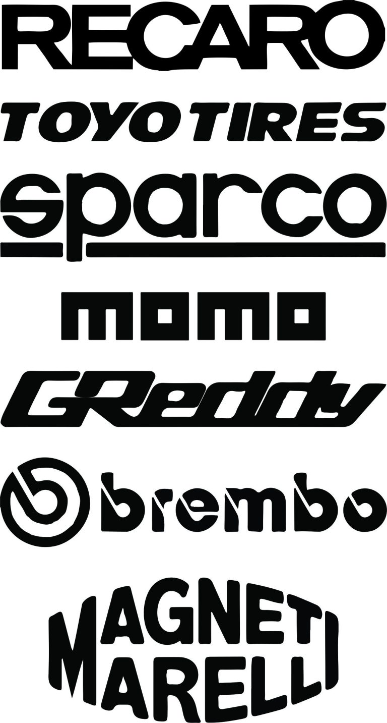 AVTO NALEPKA - SPONSOR SET