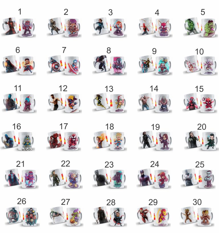 POSLIKANE SKODELICE - MARVEL EDITION