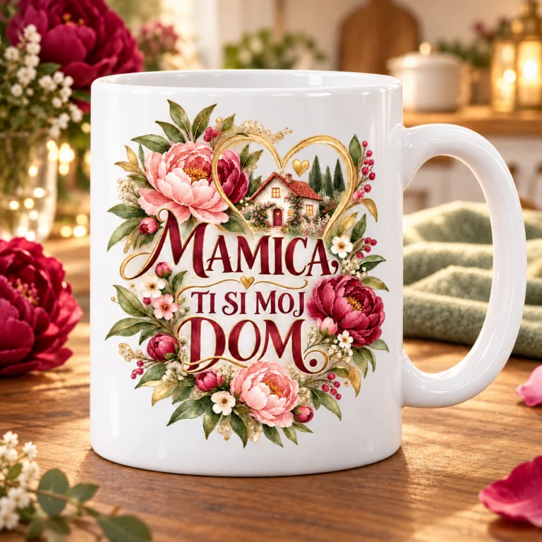 Skodelica »Mamica, ti si moj dom«