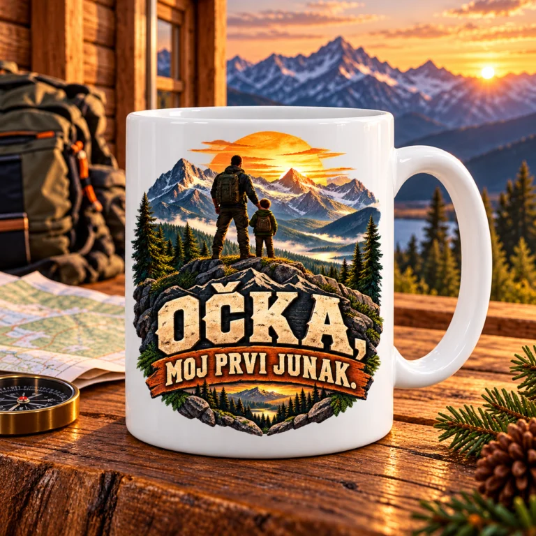 Skodelica »Očka, moj prvi junak«