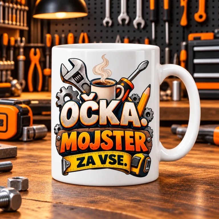 Skodelica »Očka – mojster za vse«