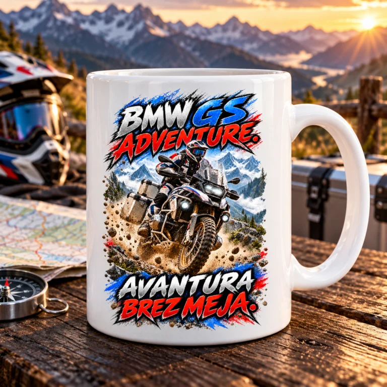 Skodelica BMW GS Adventure – Avantura brez meja