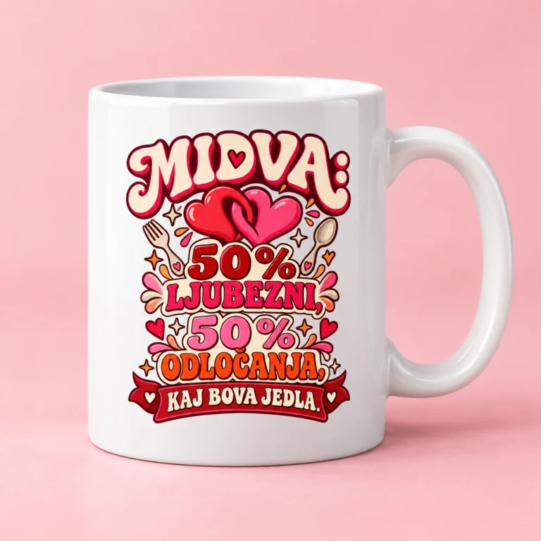 Keramična skodelica za pare »Midva 50 %«