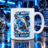 Petrolhead skodelica »Ne moti, turbina se polni« – ilustrativni prikaz motiva