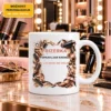 Keramična skodelica 11 oz za frizerko – ilustrativni prikaz motiva