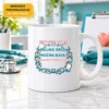 Keramična skodelica 11 oz za medicinsko sestro – ilustrativni prikaz motiva