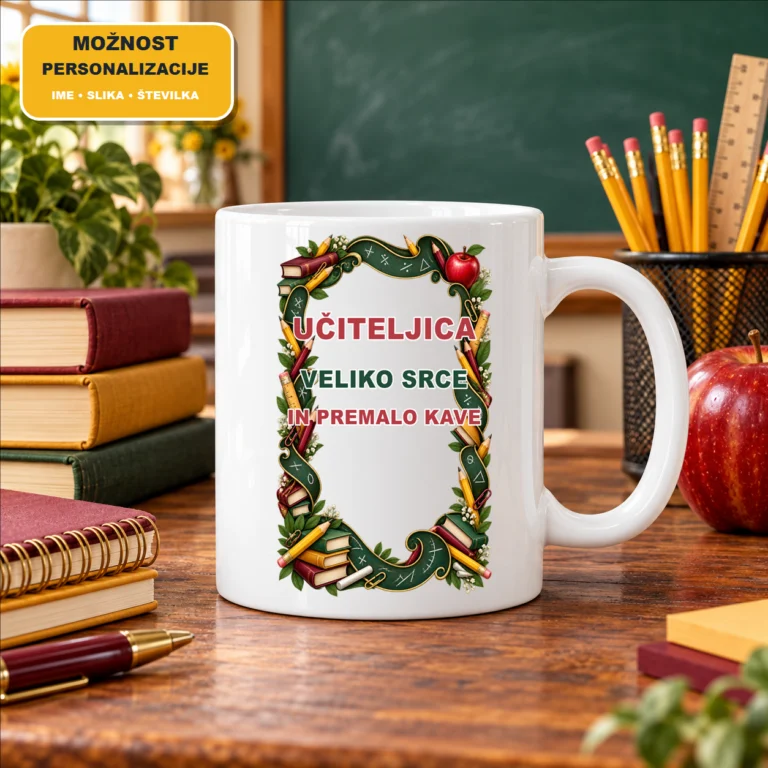 Keramična skodelica 11 oz za učiteljico