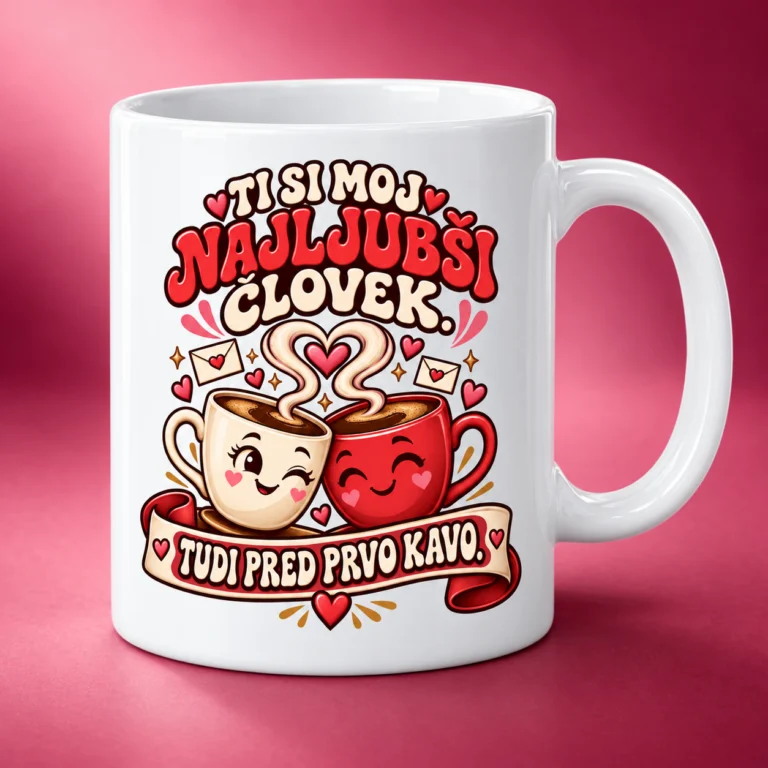 Valentinova skodelica »Ti si moj najljubši človek«